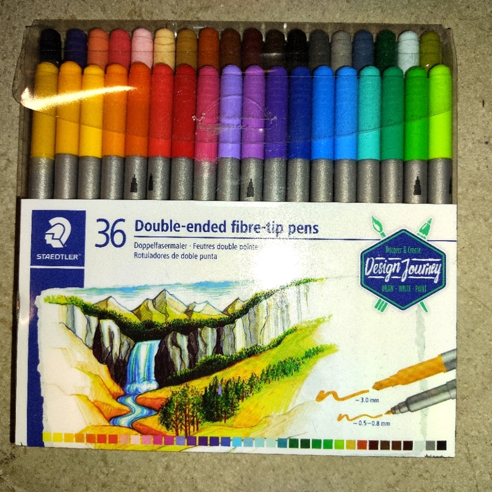 Staedtler 36 Double Ended Fibre Tip Markers